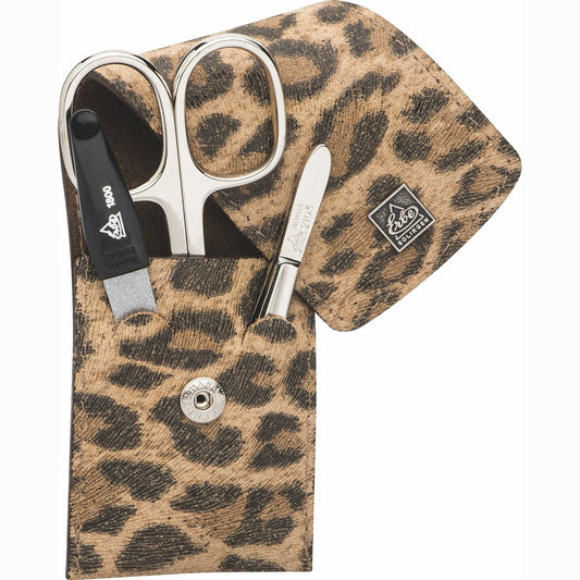 Erbe manicure-zaketui Leo – Etui in luipaarddesign