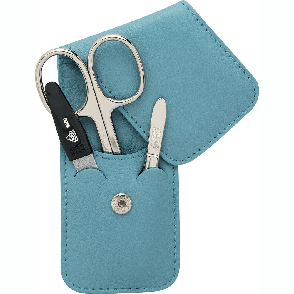Etui kieszonkowe do manicure Erbe morskoniebieskie