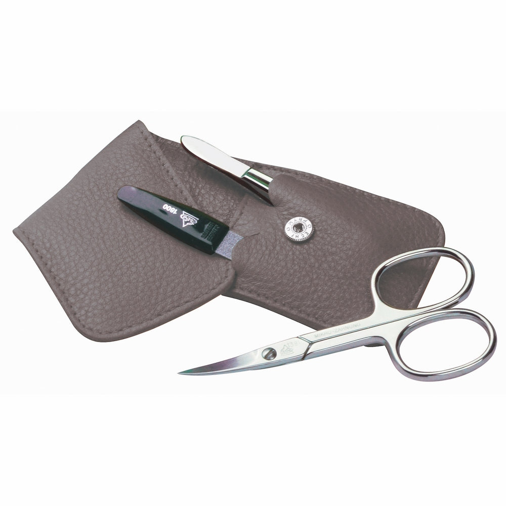 Erbe Manicure Pocket Case Taupe Blister Pack – Case in taupe