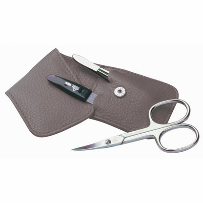 Erbe Manicure Pocket Case Taupe Blister Pack – Case in taupe