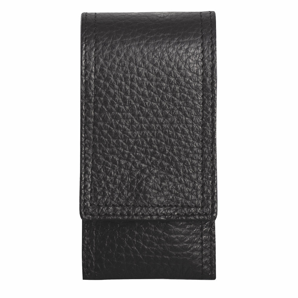 Erbe manicure pocket case inox black Piemont