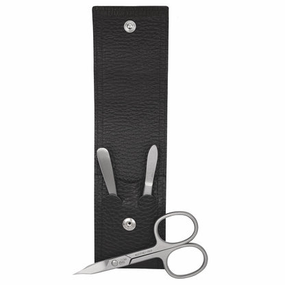 Erbe Manicure Pocket Case Inox Black Piemont