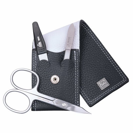 Erbe Manicure Pocket Case Inox Black White Colorado