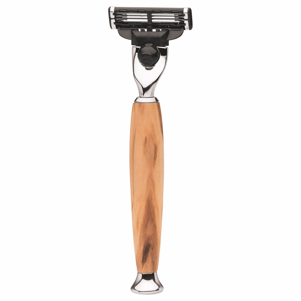 Erbe Milano Razor Gillette Mach3 Olive Wood – Olive wood and refined metal