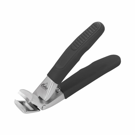 Cortaúñas Erbe Soft Grip negro inox 8,5 cm
