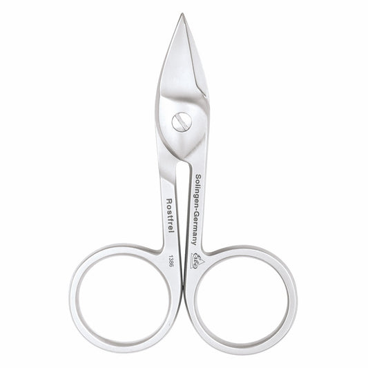 Erbe Lanza Inox nail scissors, 9 cm, stainless steel with extra wide blades