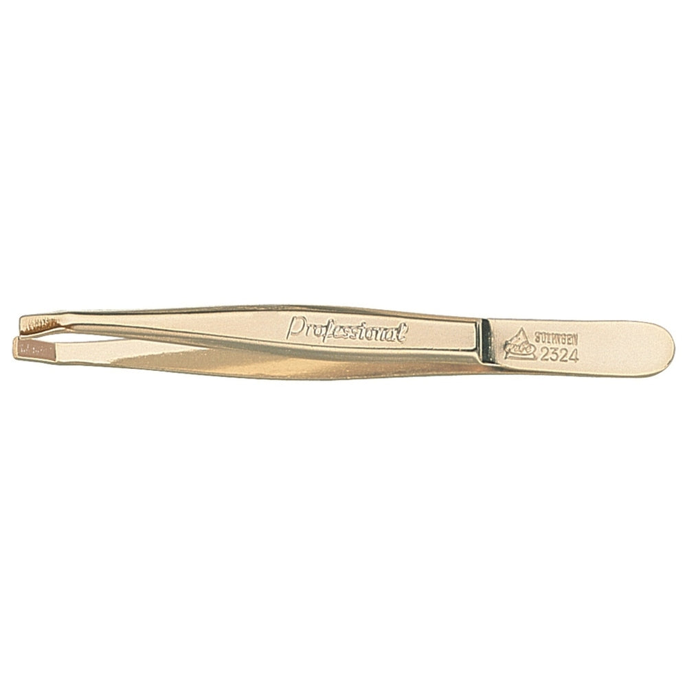 Pinza Erbe Professional bañada en oro