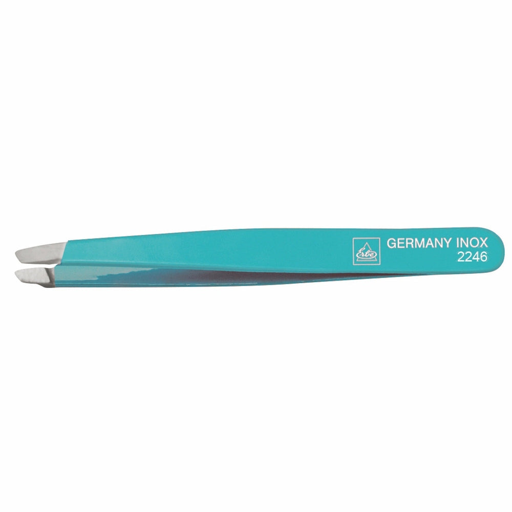 Erbe Pinzette Profi Zetty Aquamarin inox – Rostfreier Edelstahl, Aquamarin