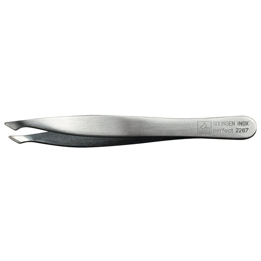 Pinza Erbe Special inox oblicua plateada