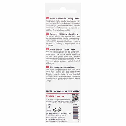 Erbe Premium Tweezers broad slanted – Length 9 cm, view 4