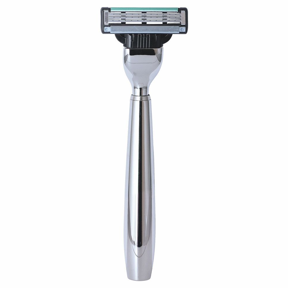 Maquinilla de afeitar Erbe Gillette MACH3 brillante – Elegante mango metálico brillante