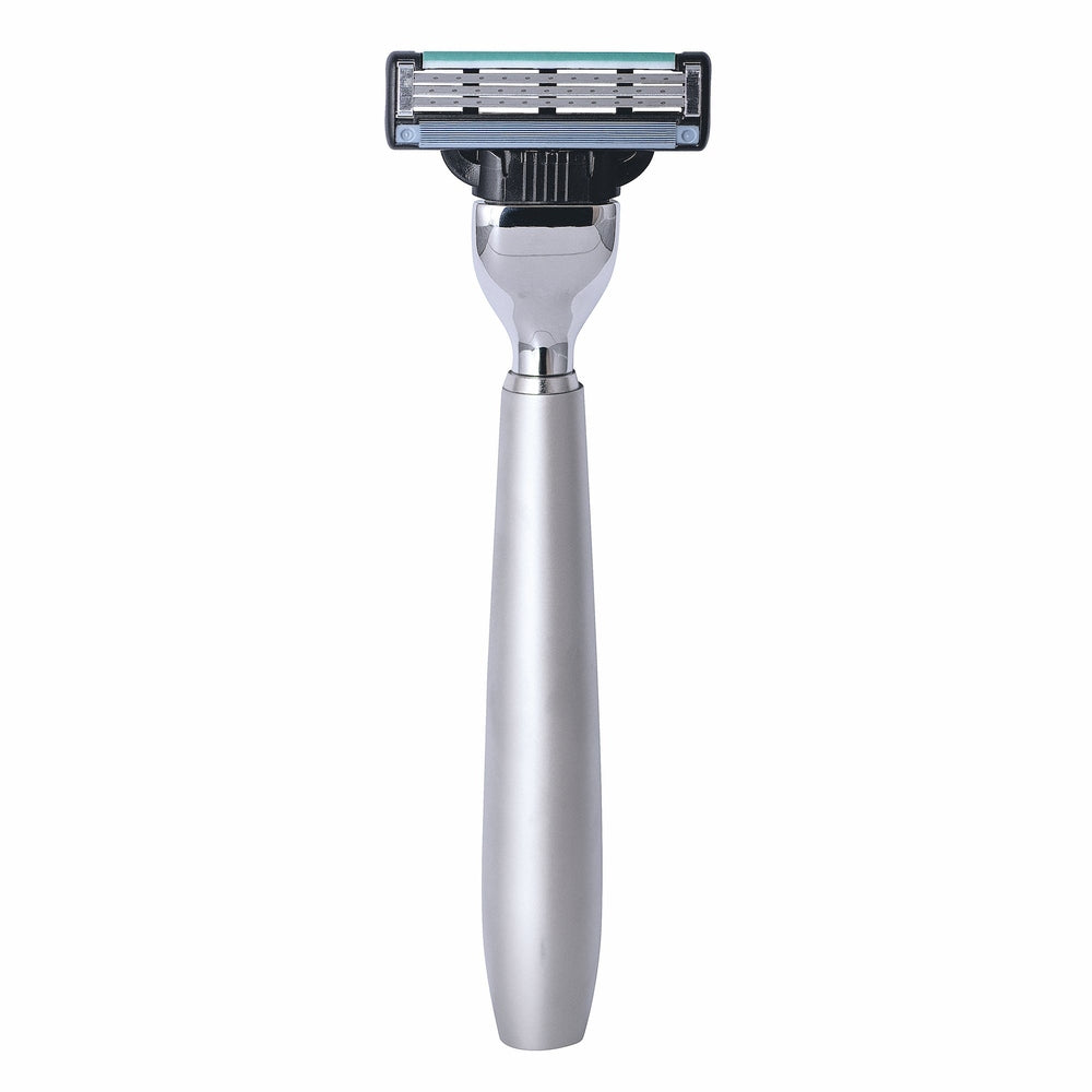 Бритва Erbe Gillette MACH3 матовая – Элегантная матовая металлическая ручка