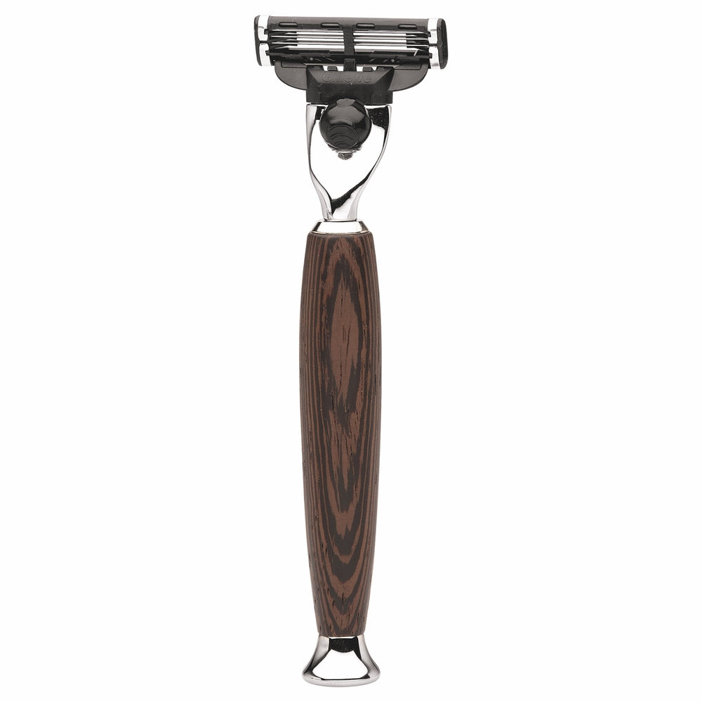Erbe razor Gillette MACH3 Milano wenge wood – Colour brown, silver