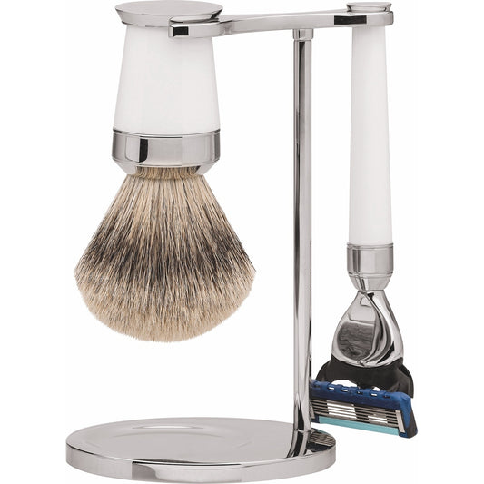 Набор для бритья Erbe Paris Gillette Fusion, белый, Silvertip – Цвет белый, серебристый