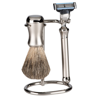 Erbe shaving set Gillette MACH3 – stainless steel