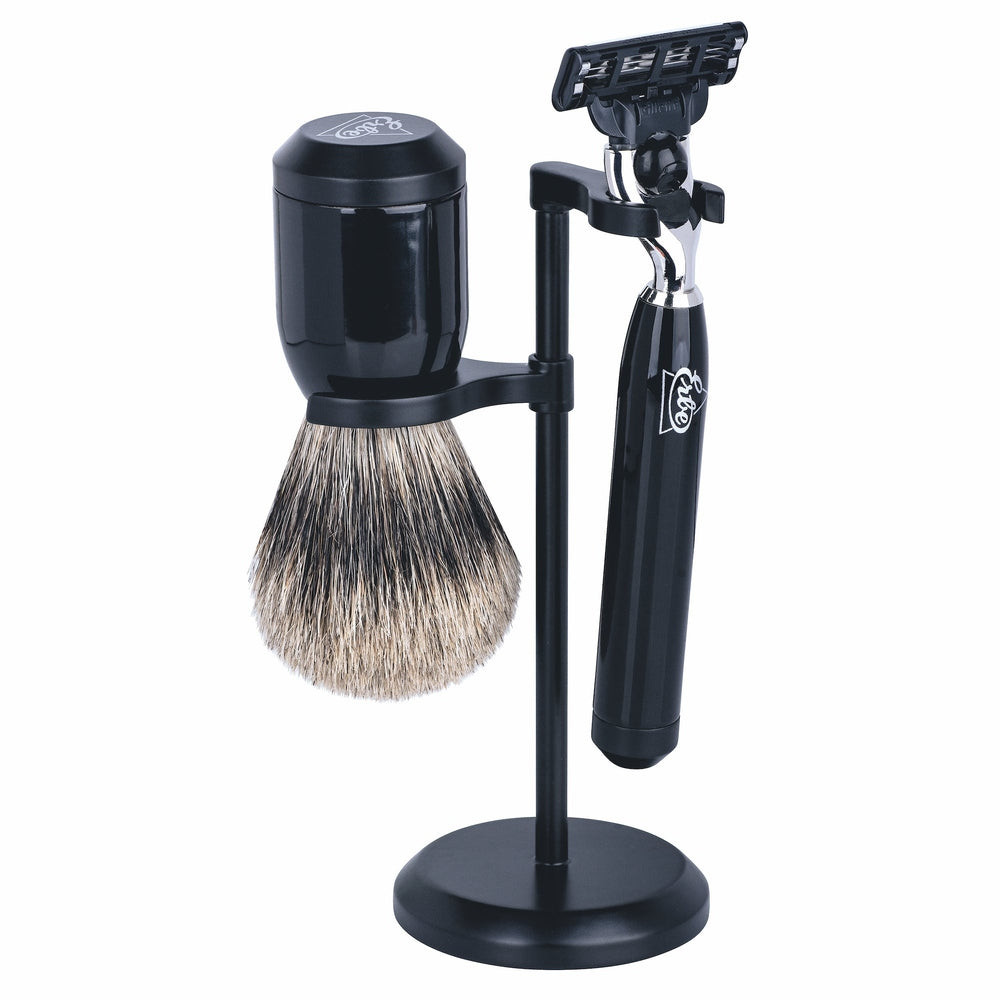 Erbe shaving set Gillette MACH3 black fine resin – Fine resin, black