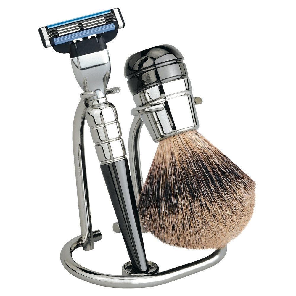 Erbe shaving set Gillette MACH3 titanium – Colour anthracite