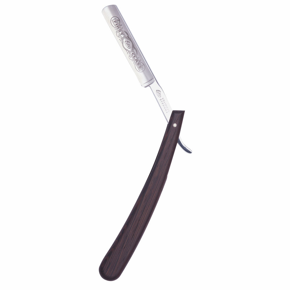 Erbe Straight Razor Wenge Wood Stainless – Stainless steel, handle made of genuine wenge wood