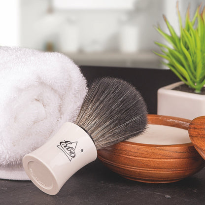 Erbe Rasierpinsel Creme Synthetikborste – Farbe Beige, Ansicht 4