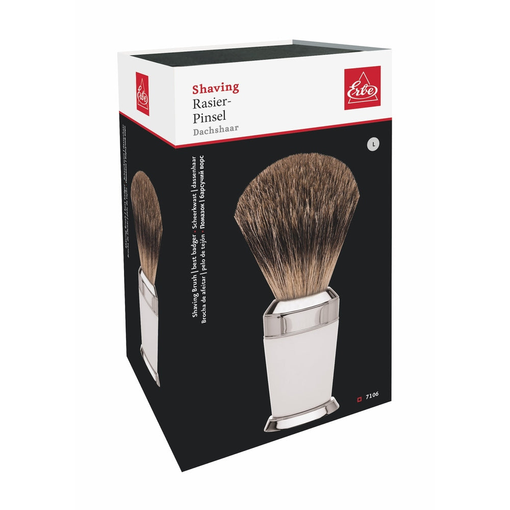 Erbe Pennello da Barba Tasso Paris Bianco – Colore bianco, argento, vista 4