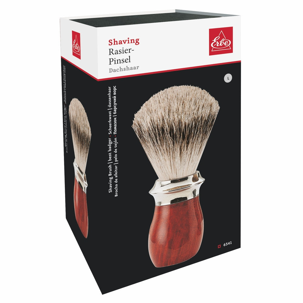 Brocha de afeitar Erbe pelo de tejón madera de raíz