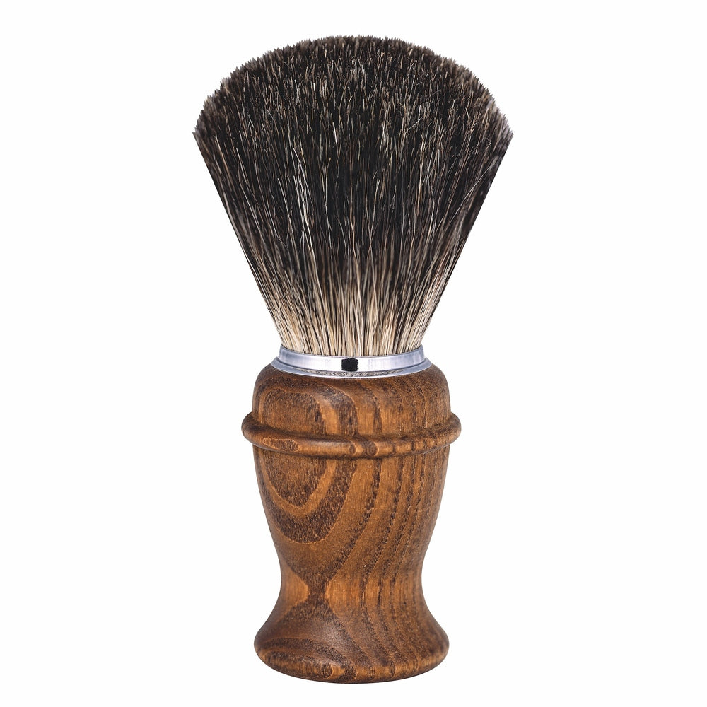 Brocha de afeitar Erbe madera de fresno pelo de tejón – Pelo de tejón auténtico, mango de madera de fresno