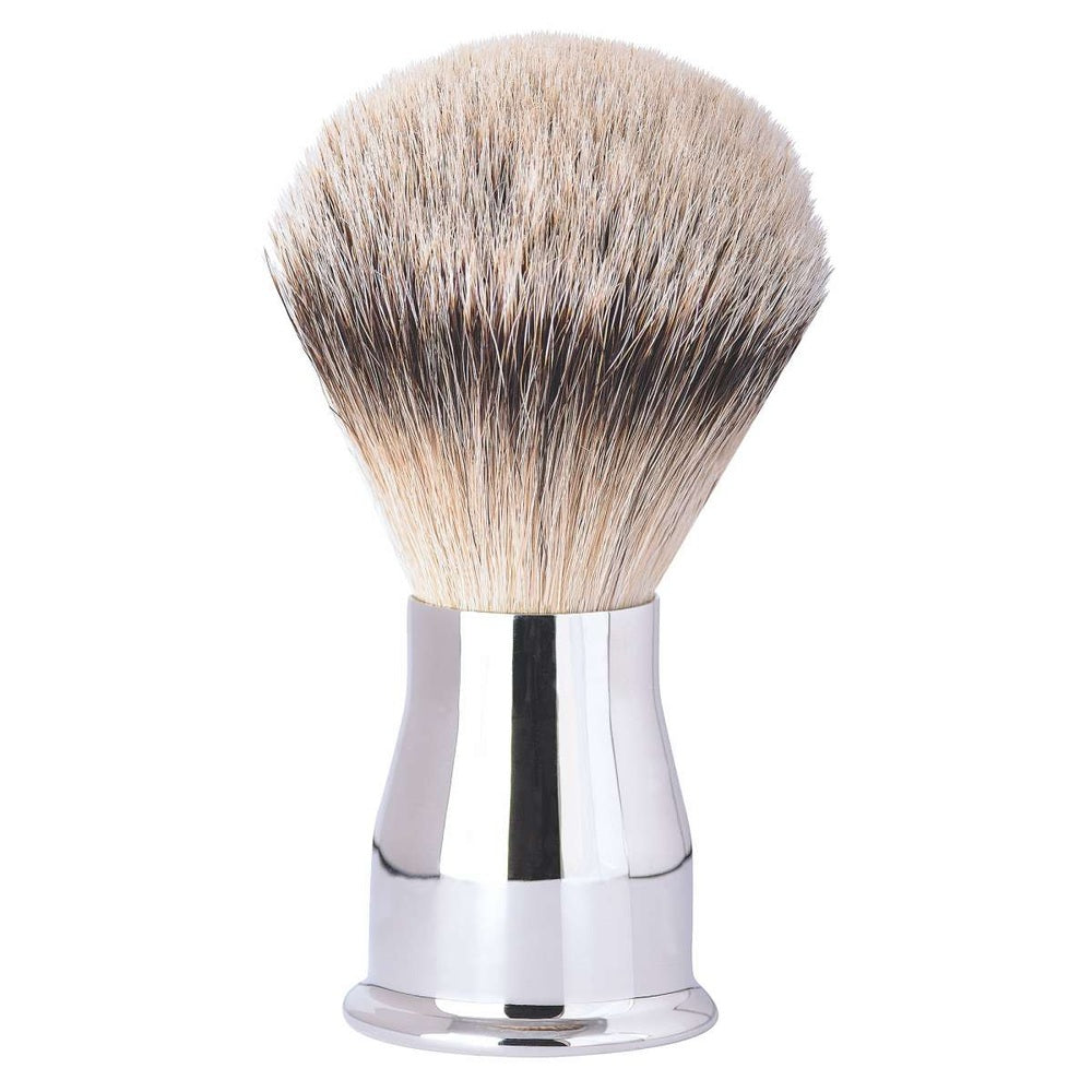 Erbe Brocha de afeitar Silvertip mango metálico