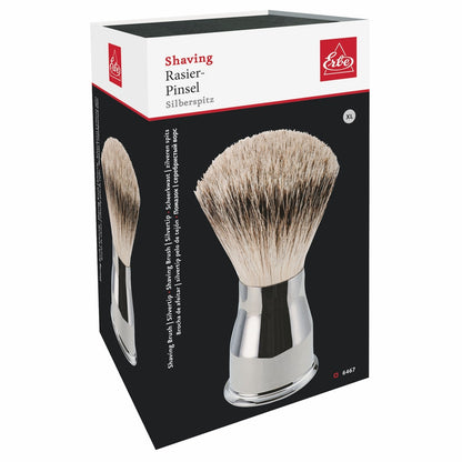 Erbe Brocha de afeitar Silvertip mango metálico