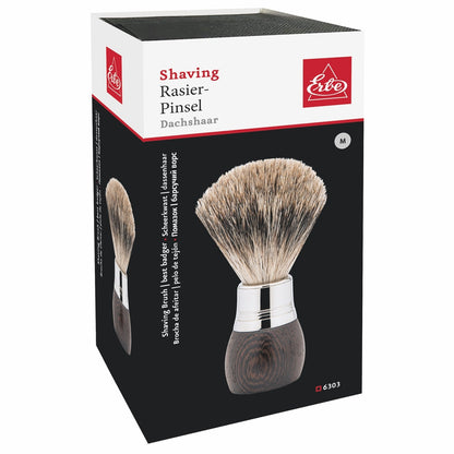 Erbe brocha de afeitar madera de wengué pelo de tejón – Color marrón, vista 4