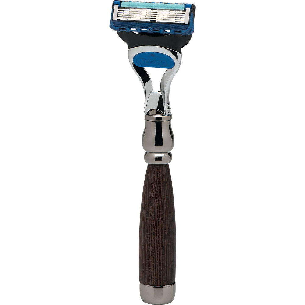 Erbe Rhodium Fusion Razor Wenge Wood – Rhodium-plated, wenge wood