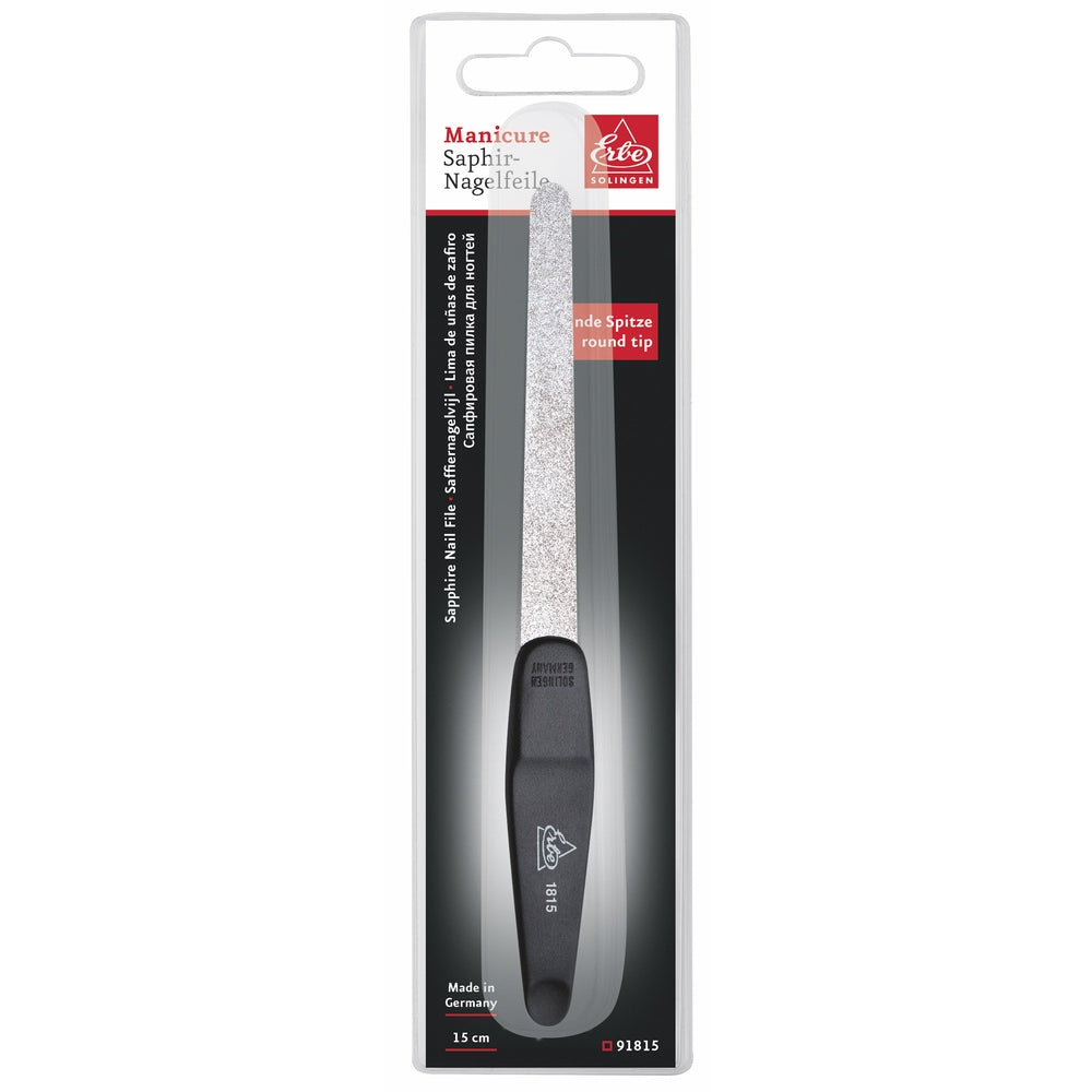 Erbe Sapphire File Round Point 15 cm – Sapphire coating, rounded at the front, view 2