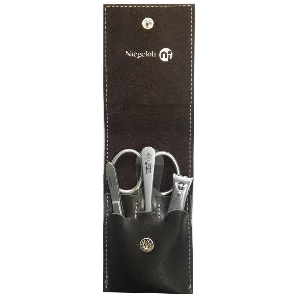 Etui model Glamorous Duo, chocolat - Made in Solingen – Stal nierdzewna