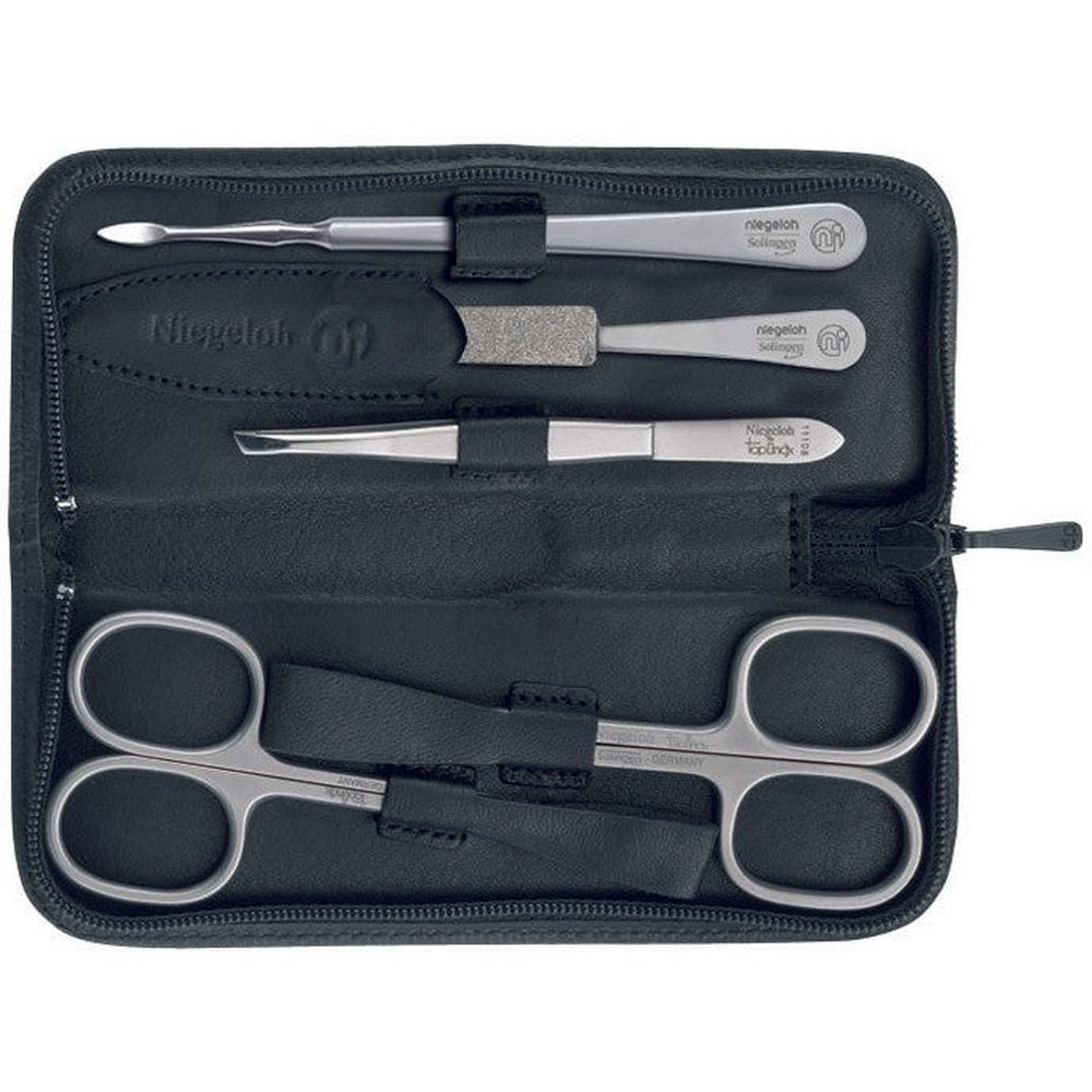 Estuche modelo Nevada ZIP L 5 piezas Made in Solingen – Acero inoxidable