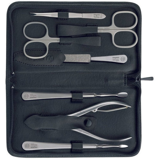 Estuche modelo Nevada ZIP XL 7 piezas - Made in Solingen – Acero inoxidable