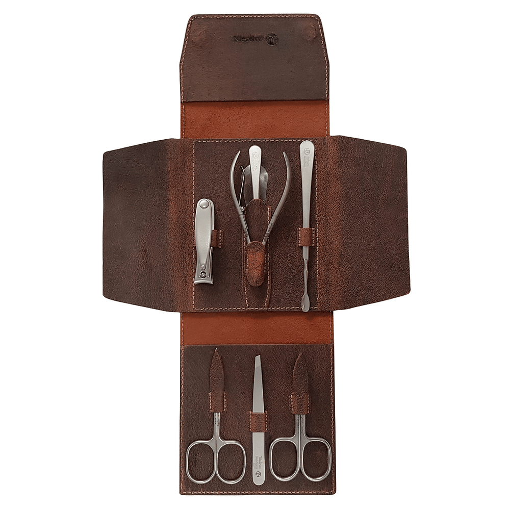 Étui modèle Texas L marron Made in Solingen – Acier inoxydable