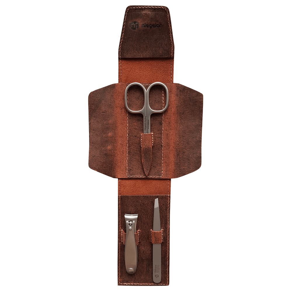Etui model Texas S brązowe - Made in Solingen – Stal nierdzewna