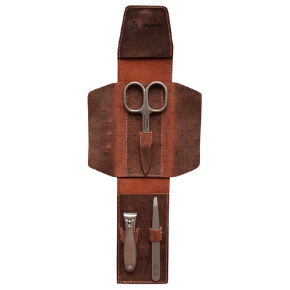 Etui model Texas S brązowe - Made in Solingen – Stal nierdzewna