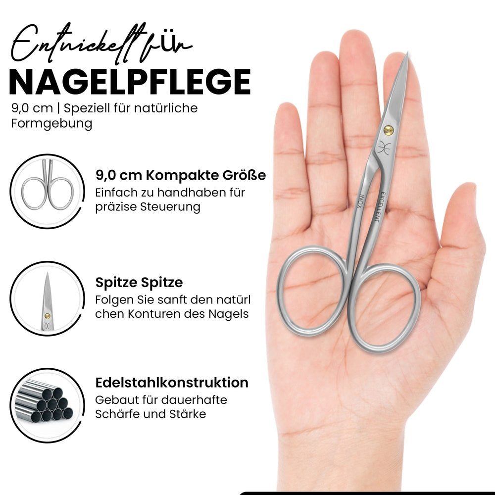 Excellent fingernail scissors - extra sharp – Length 9 cm