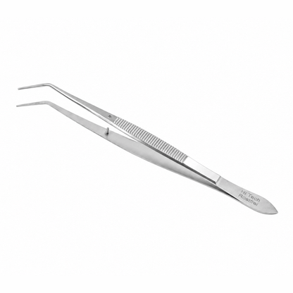 Excellent gripping tweezers - angled and adjustable – Stainless steel