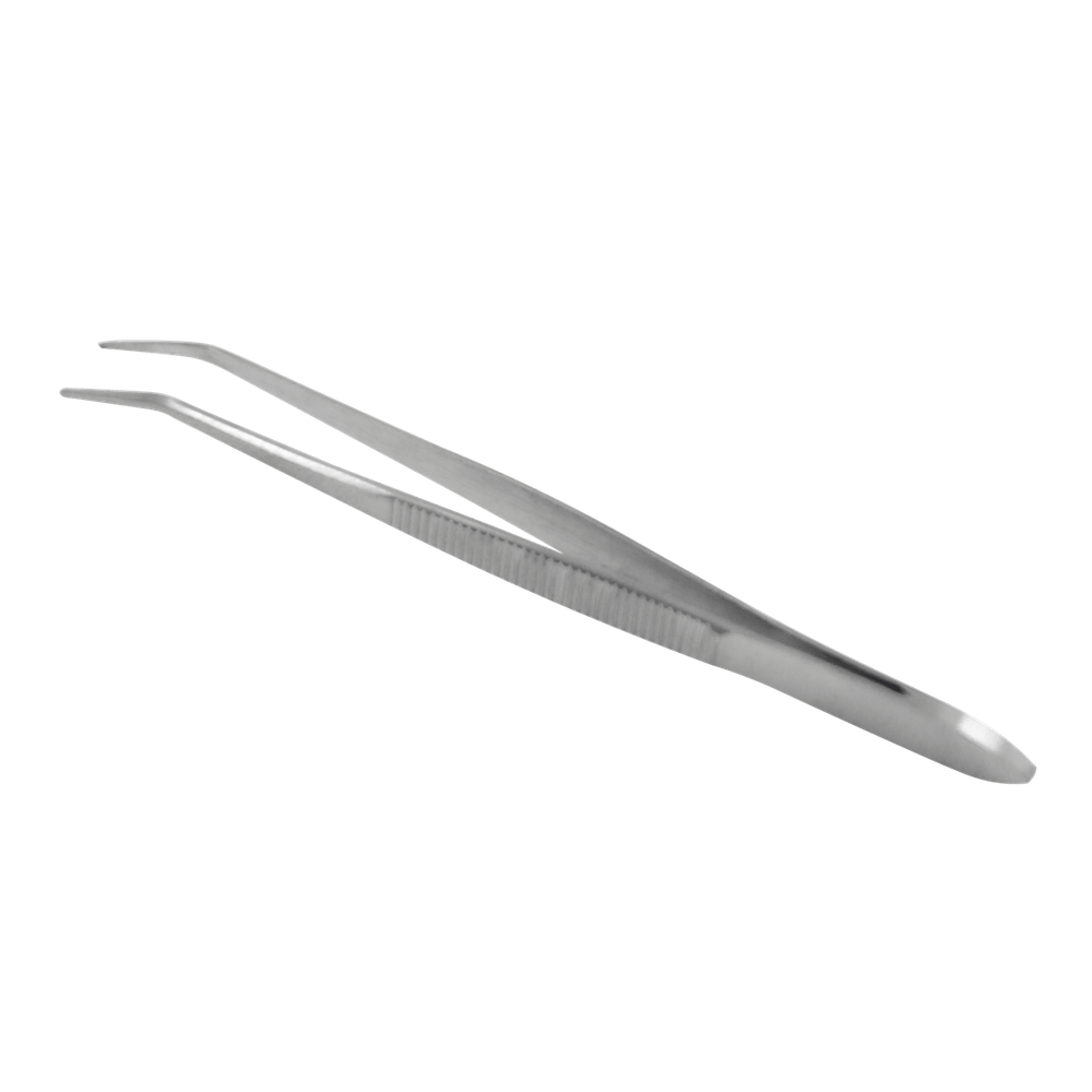 Excellent gripping tweezers, pointed & curved – Stainless steel