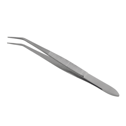Excellent gripping tweezers, pointed & curved – curved blade