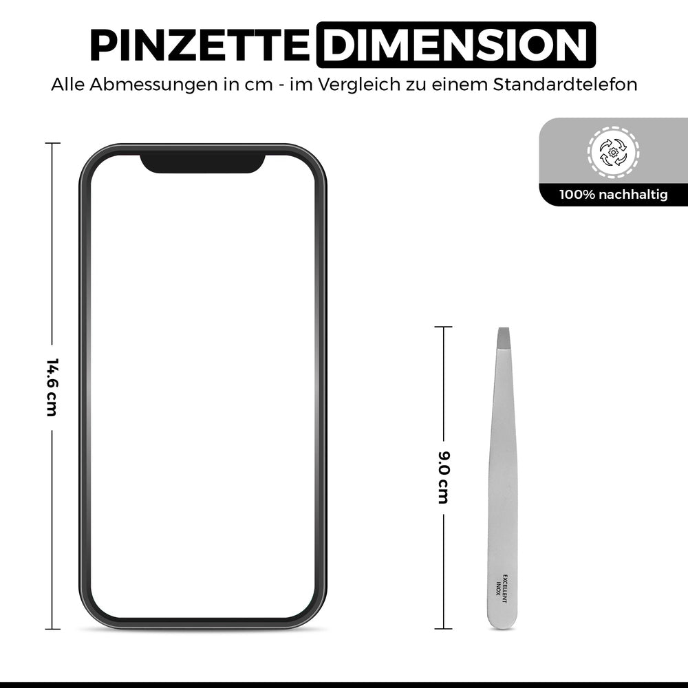 Excellent tweezers with angled tip, grip area in detail – view 3