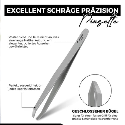 Excellent tweezers, angled shape for cosmetics and home use – view 7