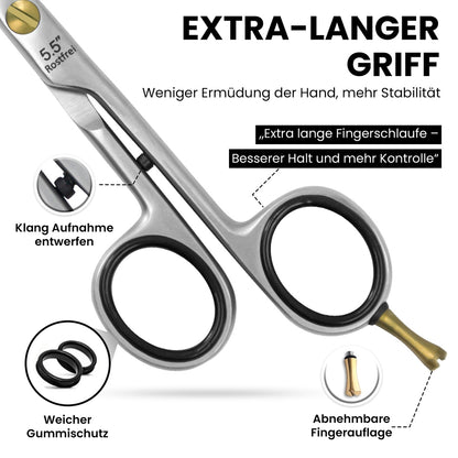 Precisely ground blades of the 5.5 inch hair scissors from Excellent – view 3