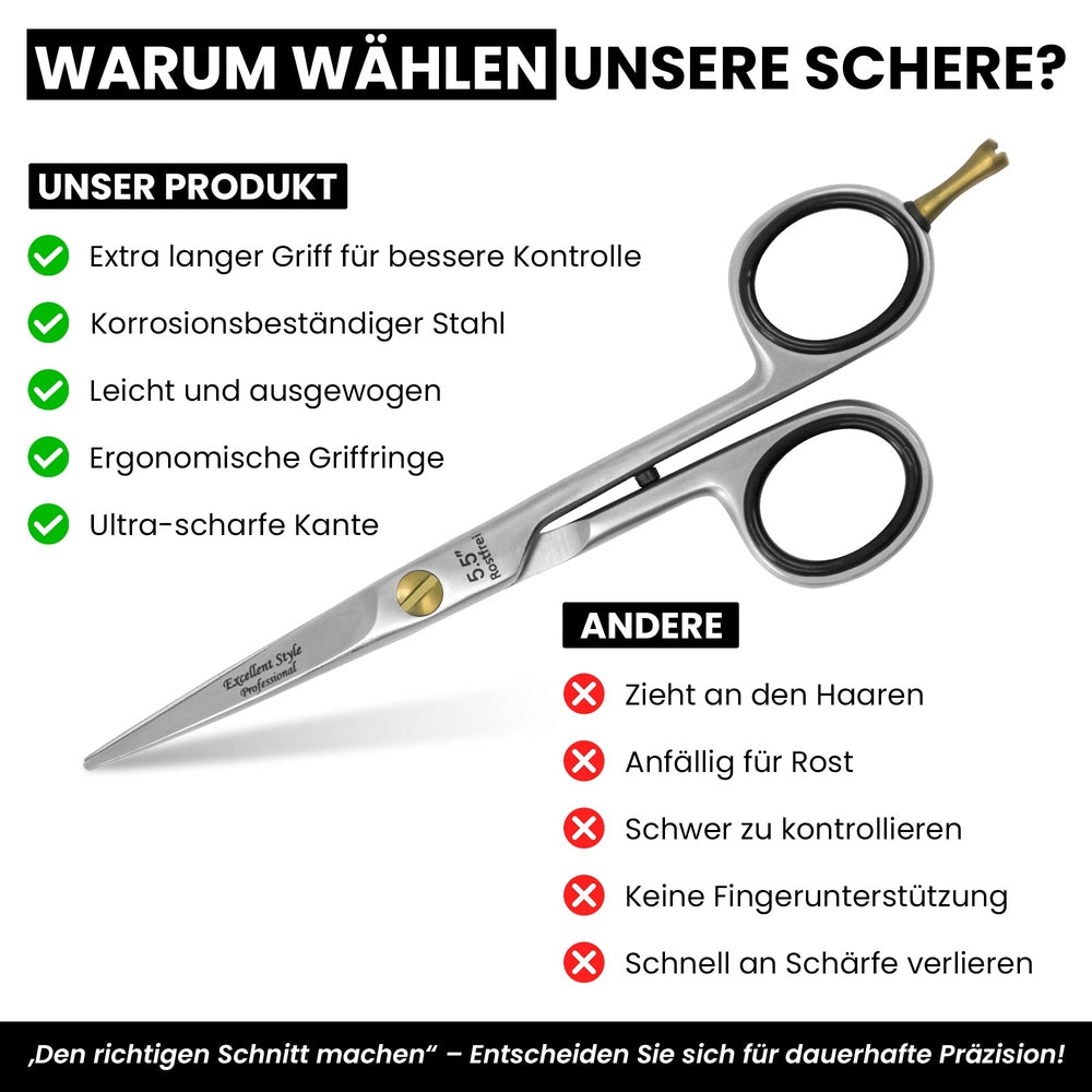 Ergonomic finger rings of the Excellent hair scissors for fatigue-free work – view 5