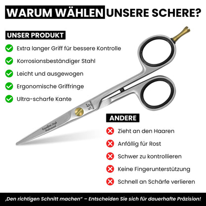 Ergonomic finger rings of the Excellent hair scissors for fatigue-free work – view 5