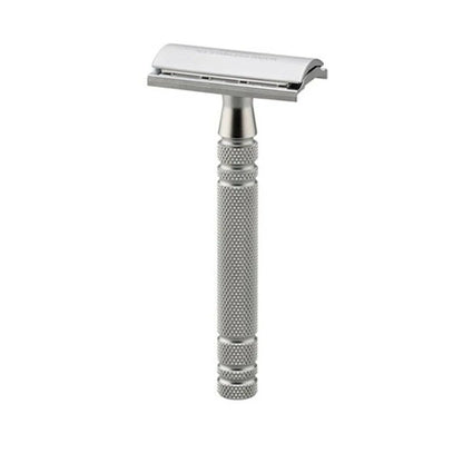 Maquinilla de seguridad FEATHER AS-D2 de acero inoxidable, hecha a mano en Seki, Japón