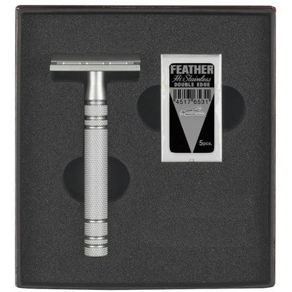 Maquinilla de seguridad Feather AS-D2 de acero inoxidable, artesanía japonesa – vista 2