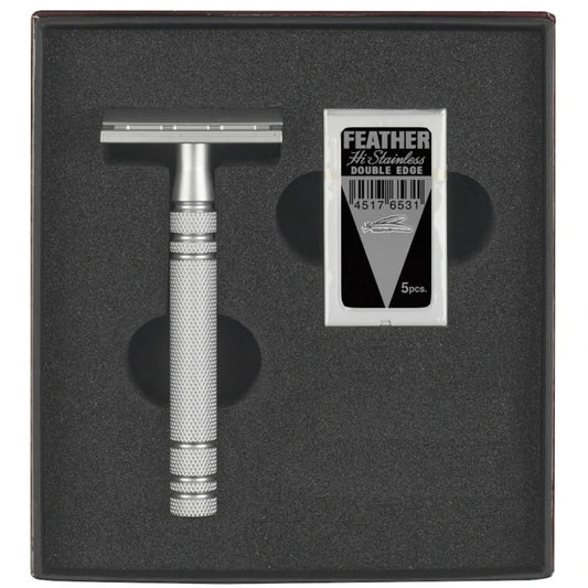 Feather safety razor AS-D2 made of stainless steel, Japanese craftsmanship – view 2