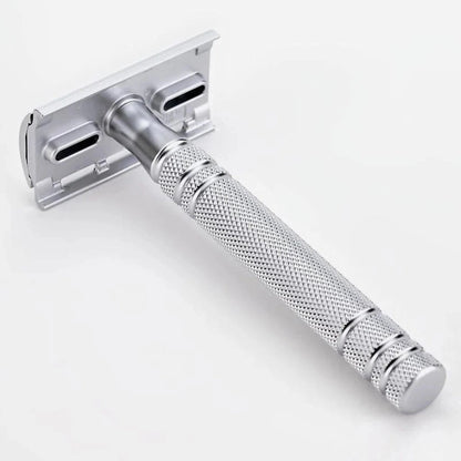 Maquinilla de seguridad FEATHER AS-D2, fabricada íntegramente en acero inoxidable – vista 3